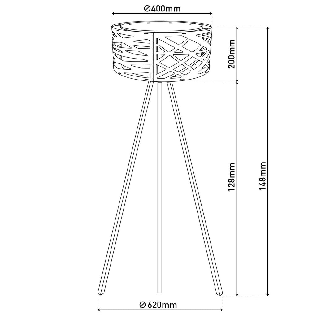 Näve Finja Staande Lamp 148cm Beige