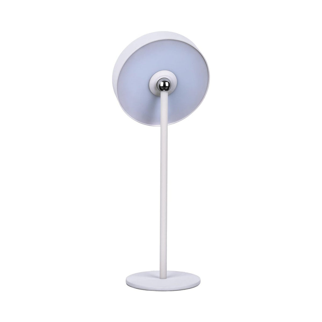 LED -batterijlamp magnetisch "Ella" voor buiten en binnen, gemaakt van metaal en plastic in wit, 35 cm hoog