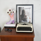 Keramische Boot Vase Roze/Lilac - 16,5x10,5x26,5 cm