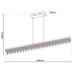 LED hanglamp Diamonds Näve 120cm