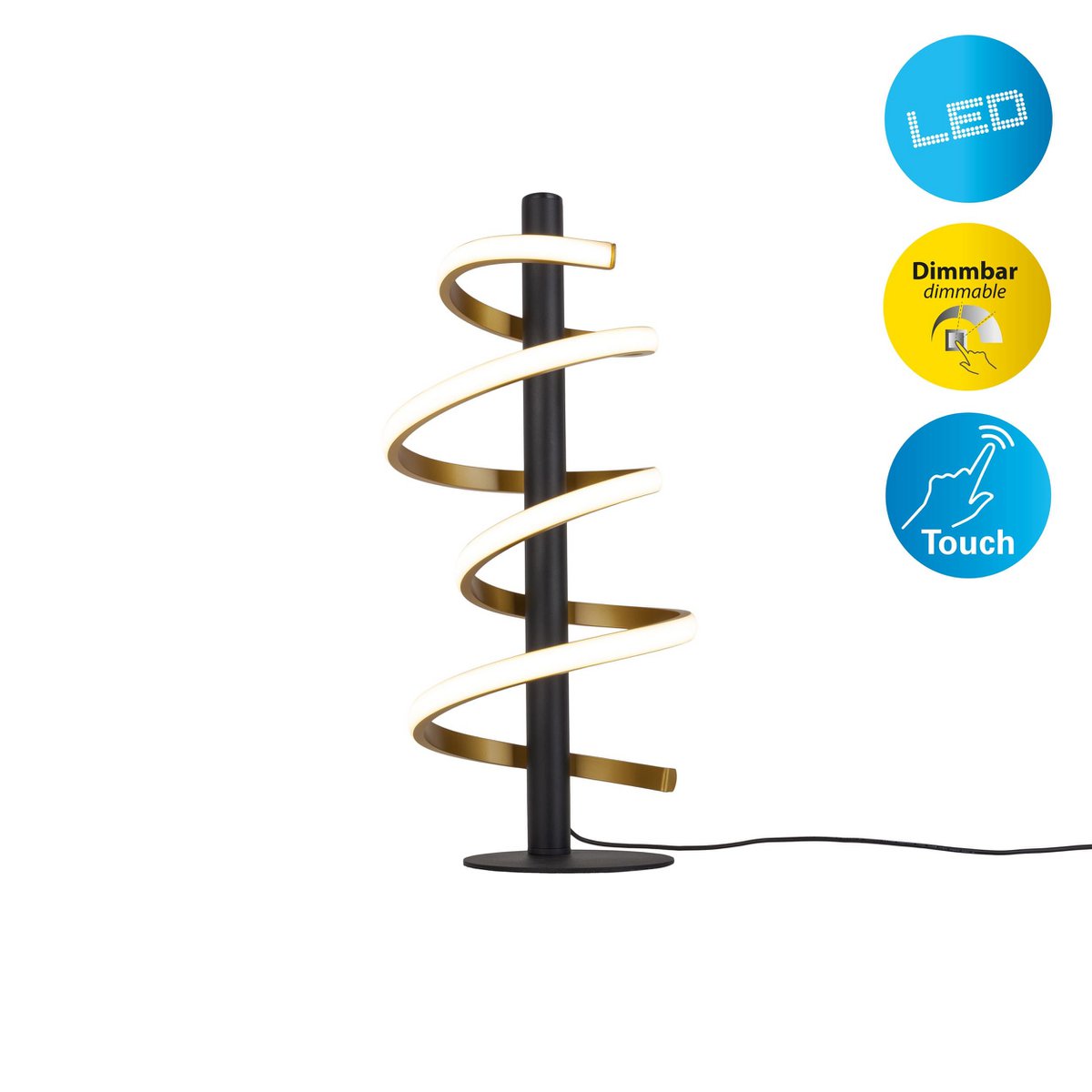 Näve Belleza LED Tafellamp - Zwart 50cm