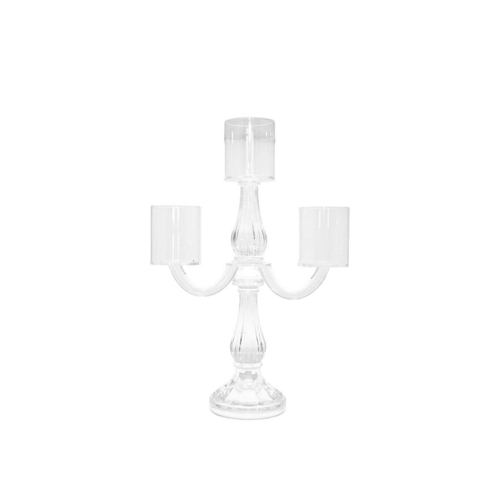 Kroonluchter 3 lichten Transparent H35cm