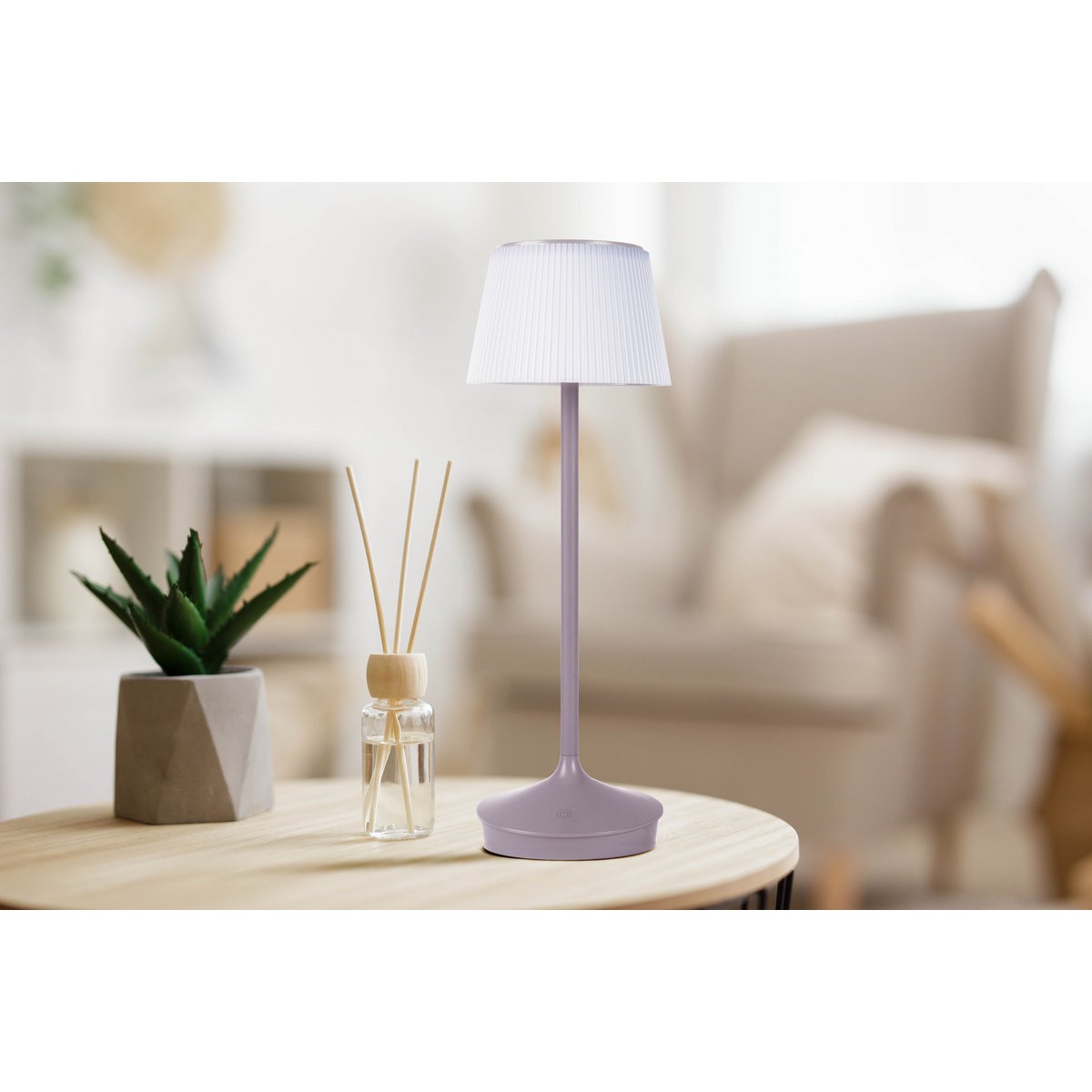 Näve Emmi Solar Tafellamp - 38cm Wit