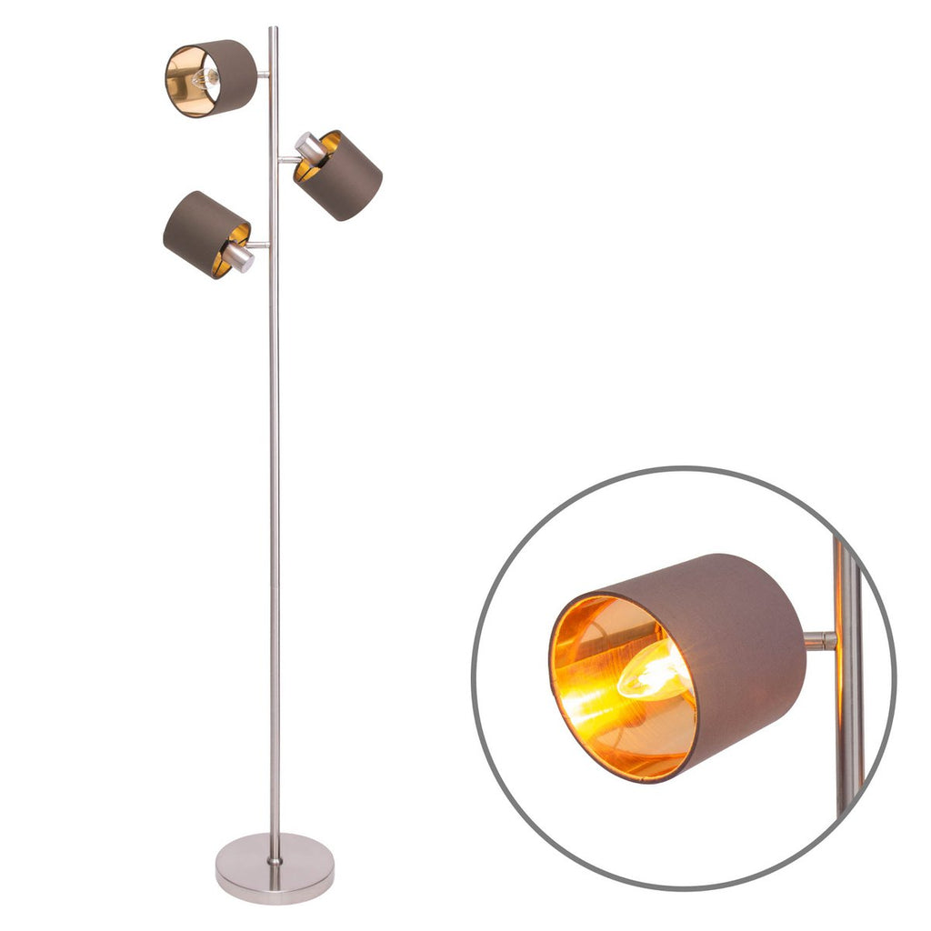Näve Maron Staande Lamp - Bruin 153cm E14