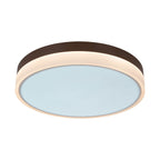 LED-plafondlicht Lola Ø50cm Bruin-Wit Dimmable
