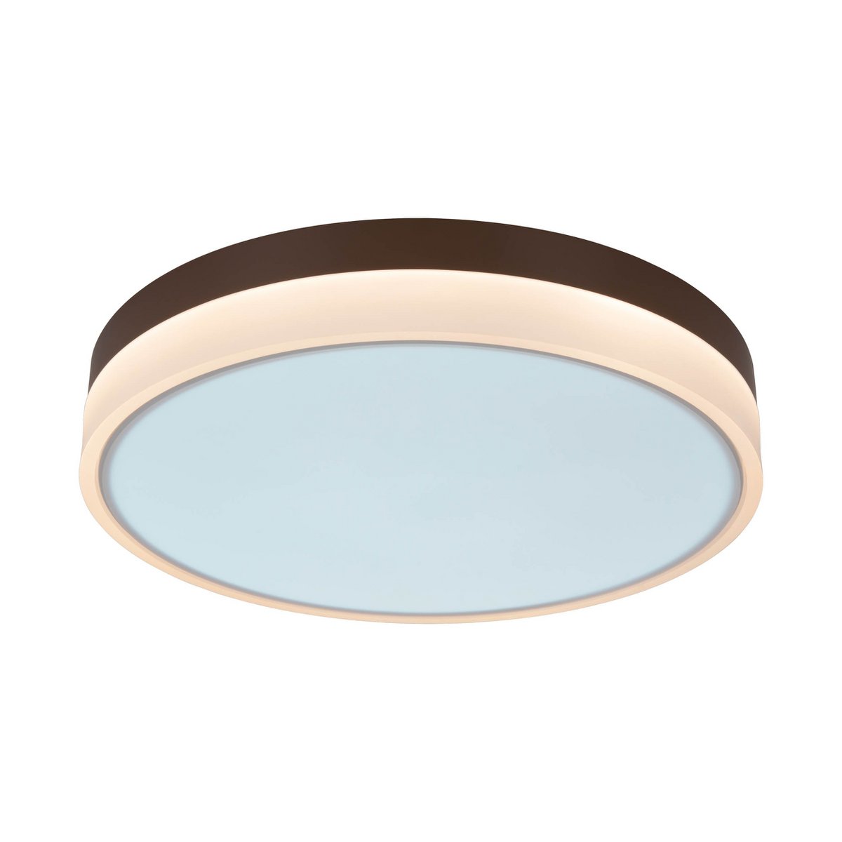 LED-plafondlicht Lola Ø50cm Bruin-Wit Dimmable