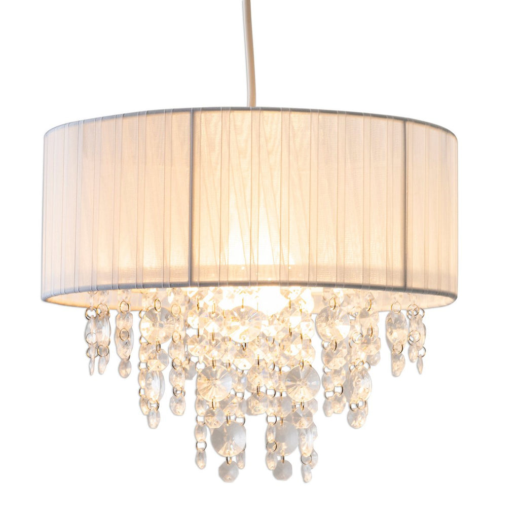 Näve Crystallo Hanglamp 30cm Wit E27