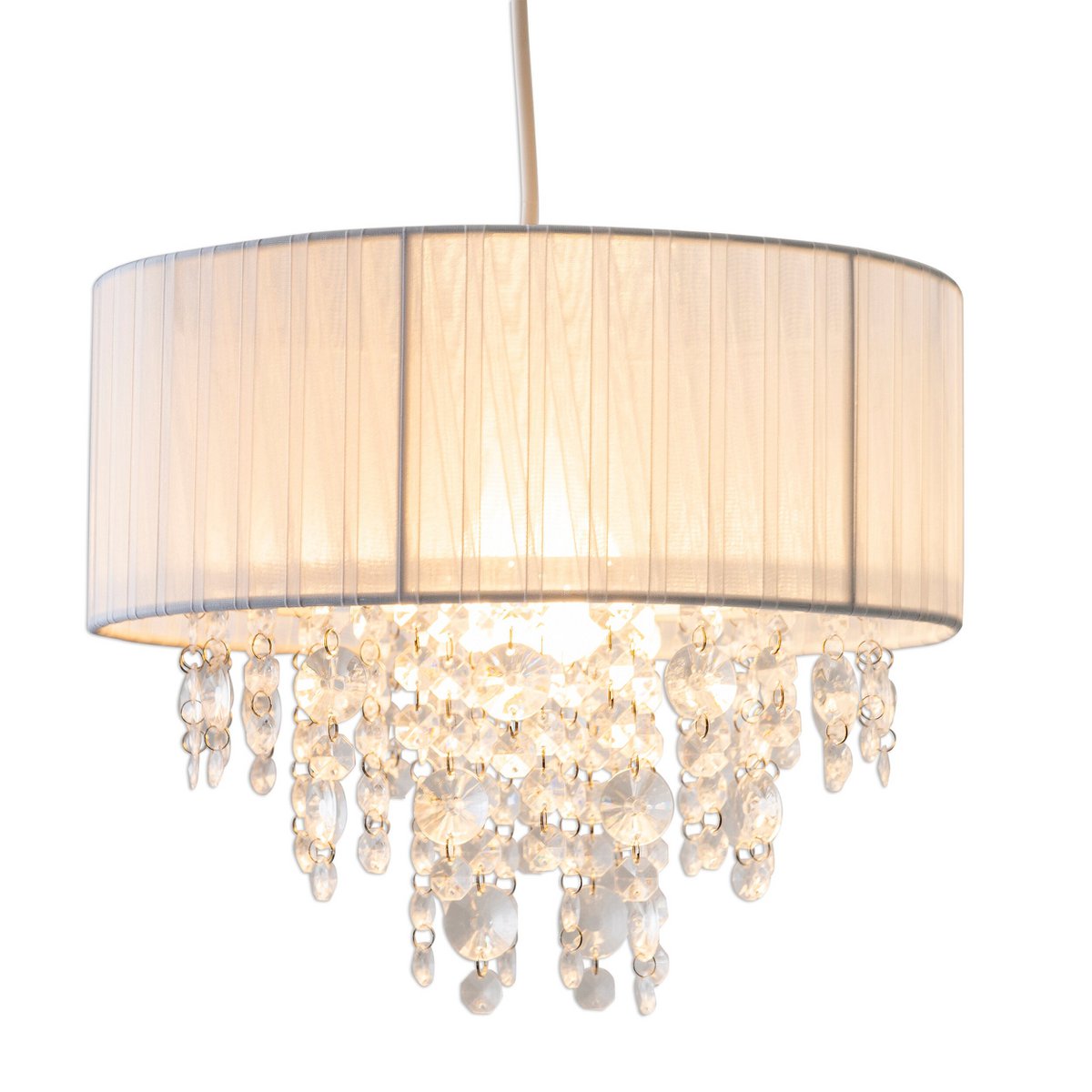 Näve Crystallo Hanglamp 30cm Wit E27