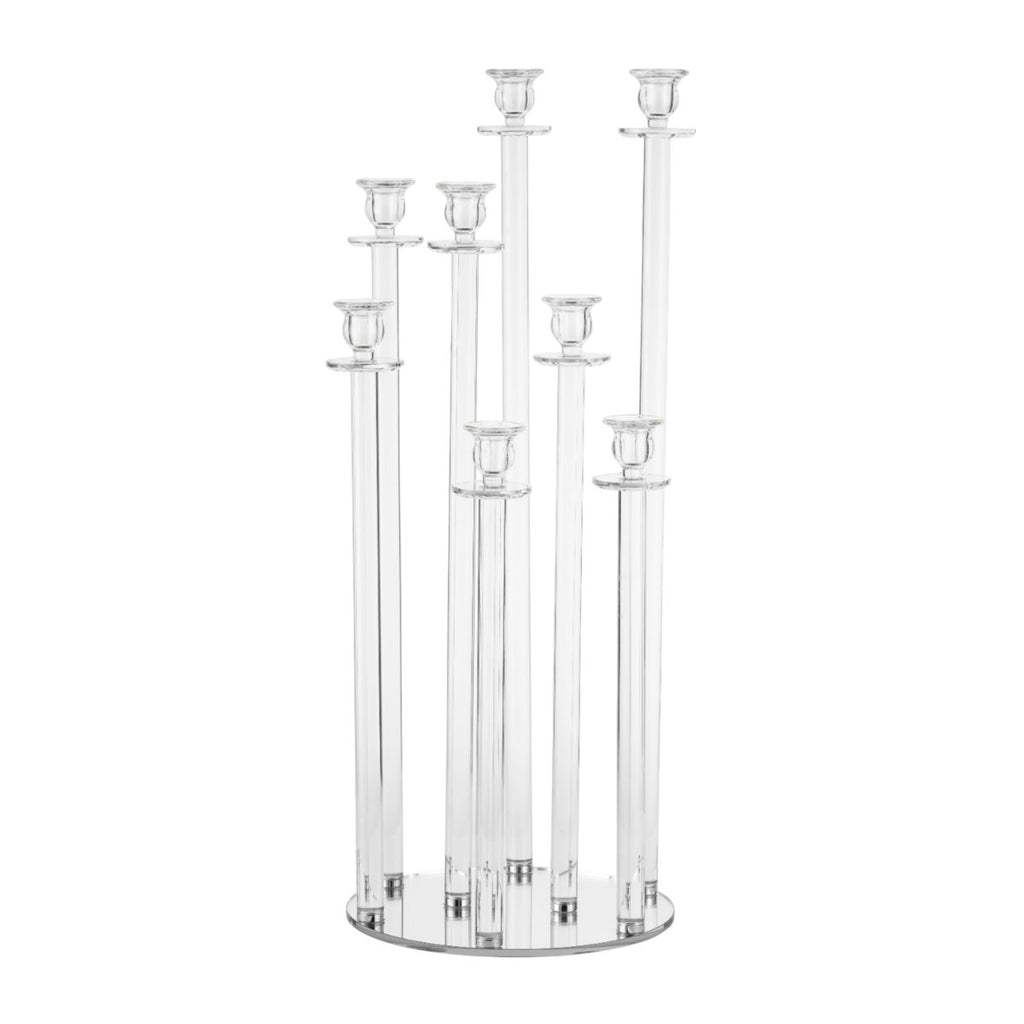 Kristal Tafelcentrum Kandelaar H77cm - Aulica Transparant