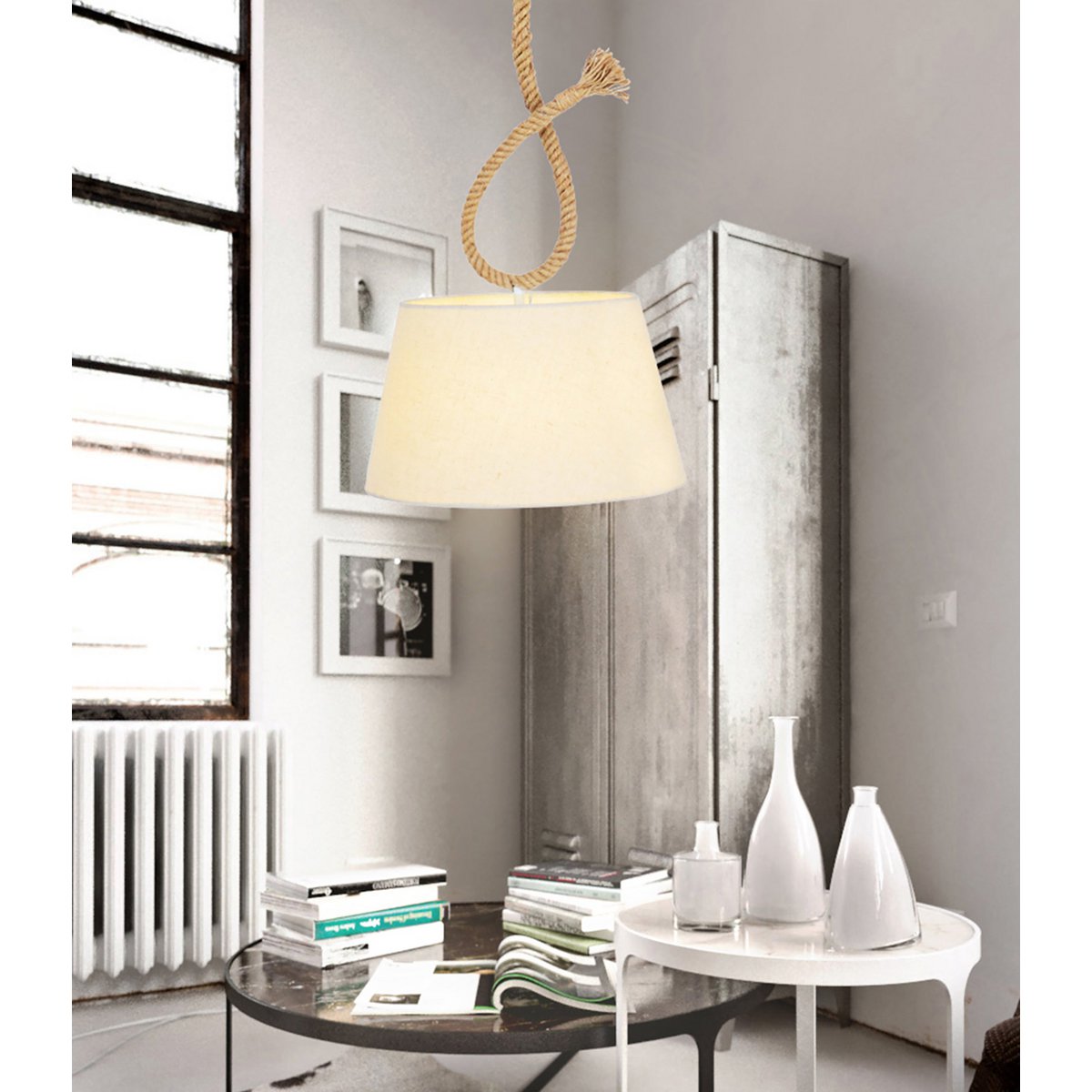 Näve Hanglamp "Rope" 35cm Beige