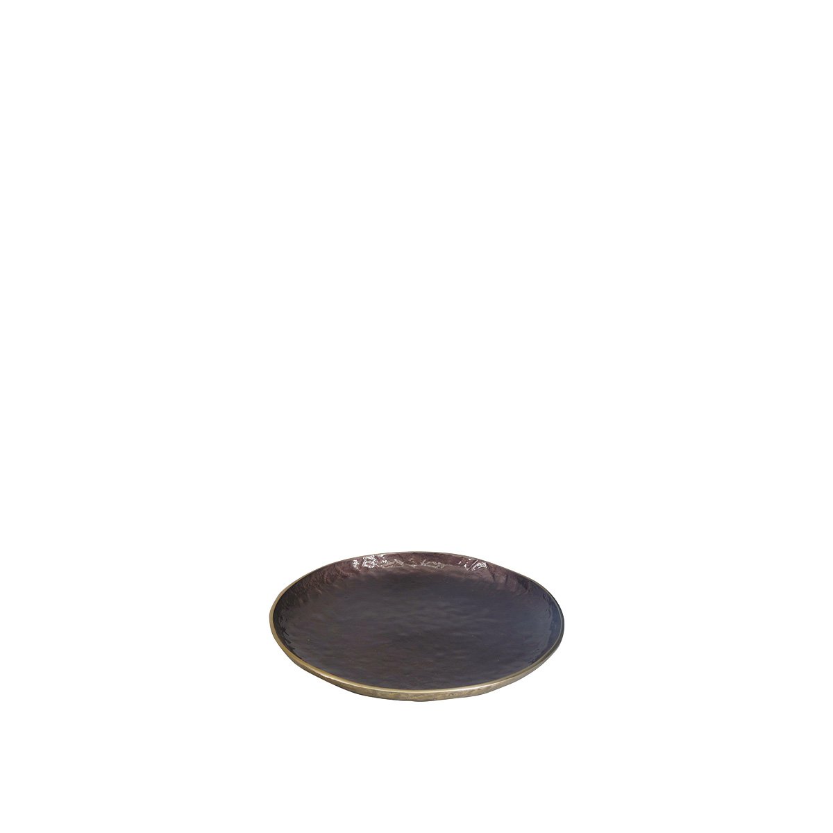 Aulica Decoratieve Beker Rond Bruin 39x39cm