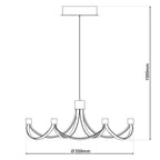 Näve Festos LED Hanglamp 55cm Dimbaar