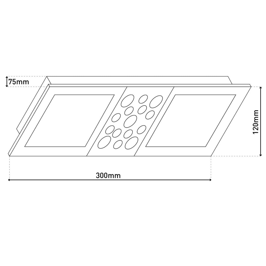 LED Plafondlamp Chur 30cm Zilver Näve