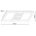 LED Plafondlamp Chur 30cm Zilver Näve