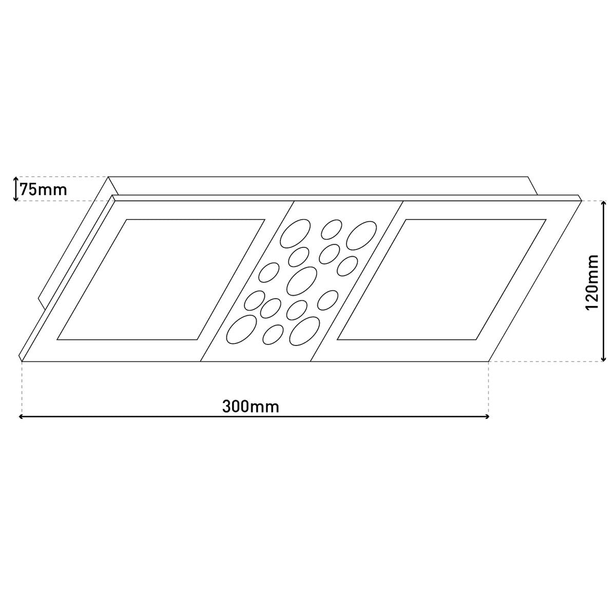 LED Plafondlamp Chur 30cm Zilver Näve