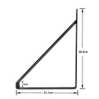 Gorillz Wagon-38 Industriële Plankendrager Zwart