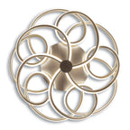 LED-plafondlamp Rizado Ø57cm Näve - Nikkel