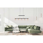 Näve Hanglamp - Zwart Glas 90cm LED