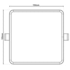LED Inbouwlamp Suma 15,5cm Dimbaar Näve
