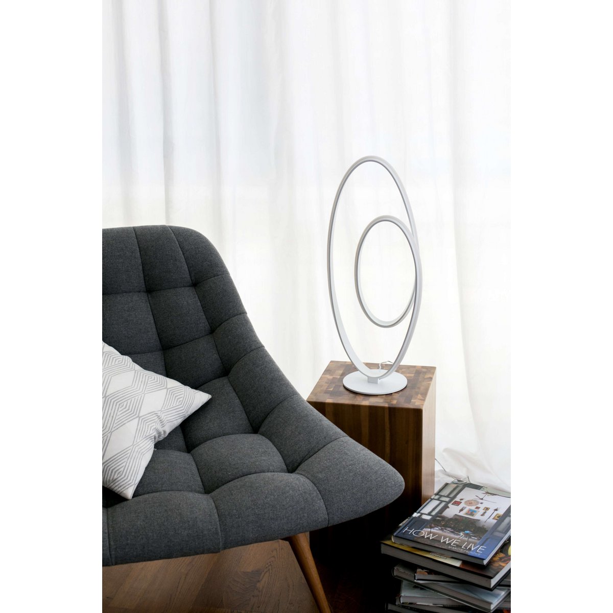 LED Tafellamp Odrive 60cm Wit - Näve