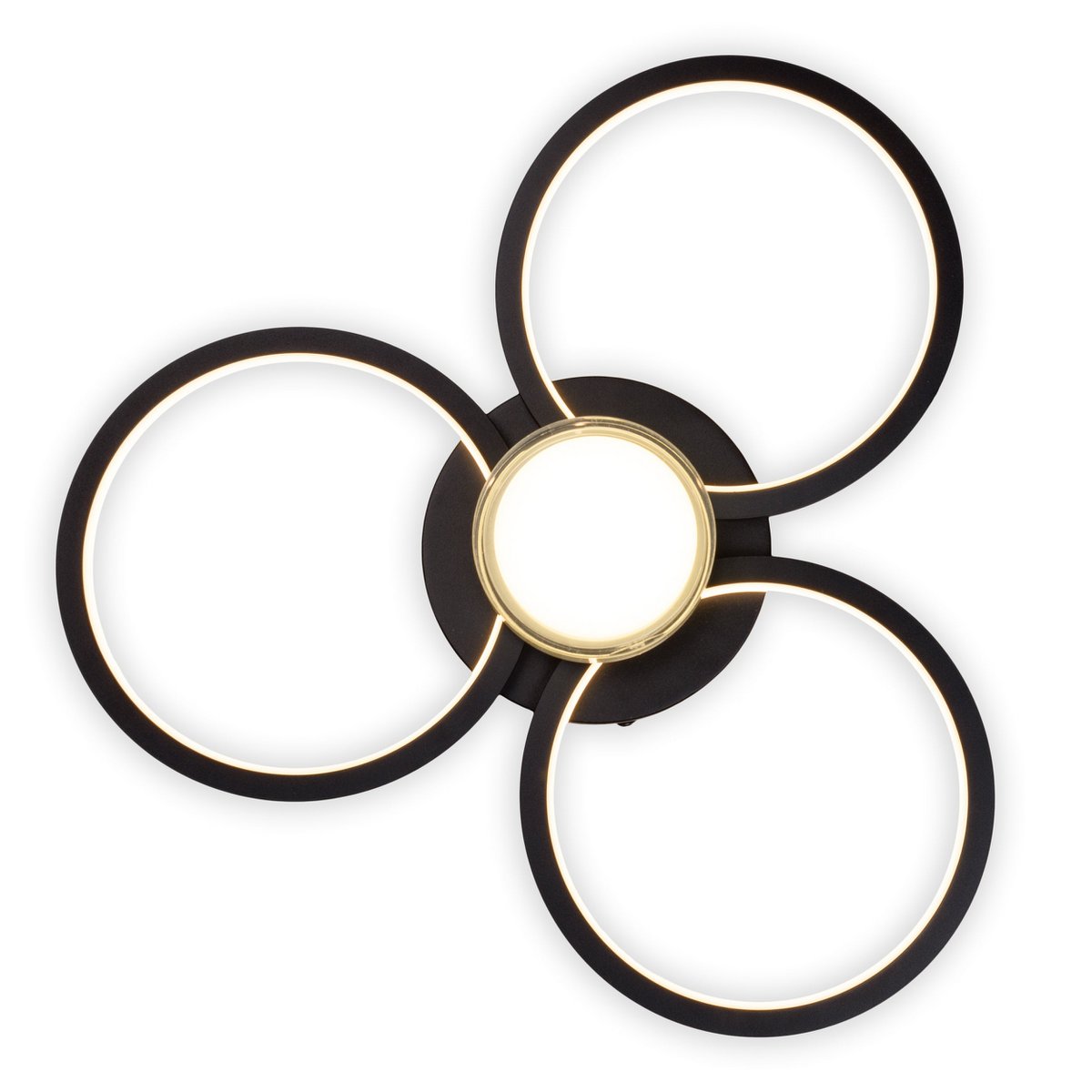 CIMO LED Plafondlamp - Zwart 43.6cm 3100lm