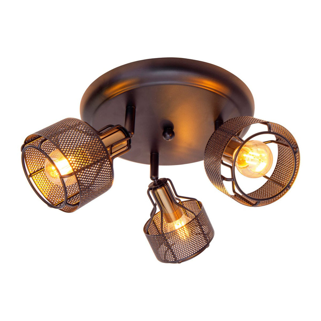 Näve Foro 3-zits Spot - Zwart/Goud 41cm