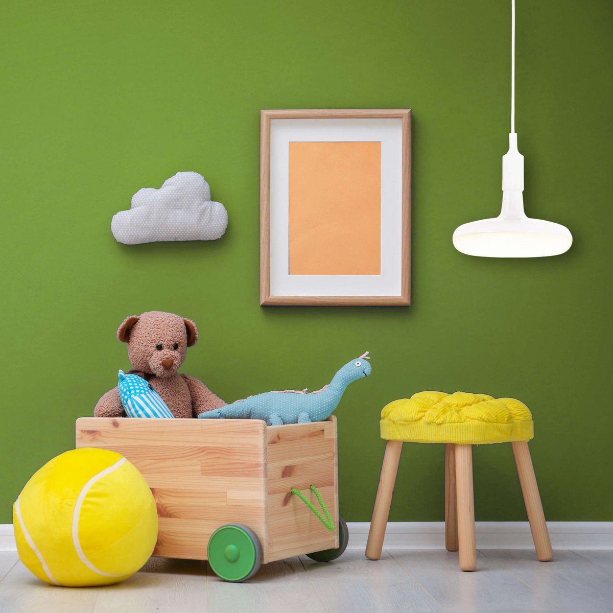 Näve UFO LED Hanglamp Wit Plastic E27