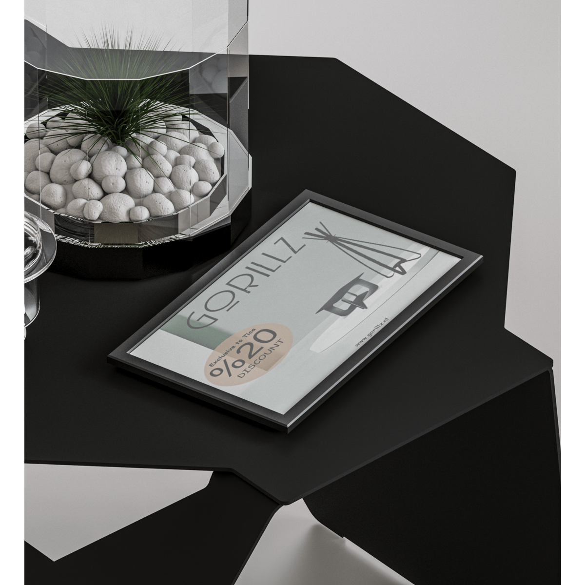 Gorillz Hive Koffietafel - Zwart Modern Design
