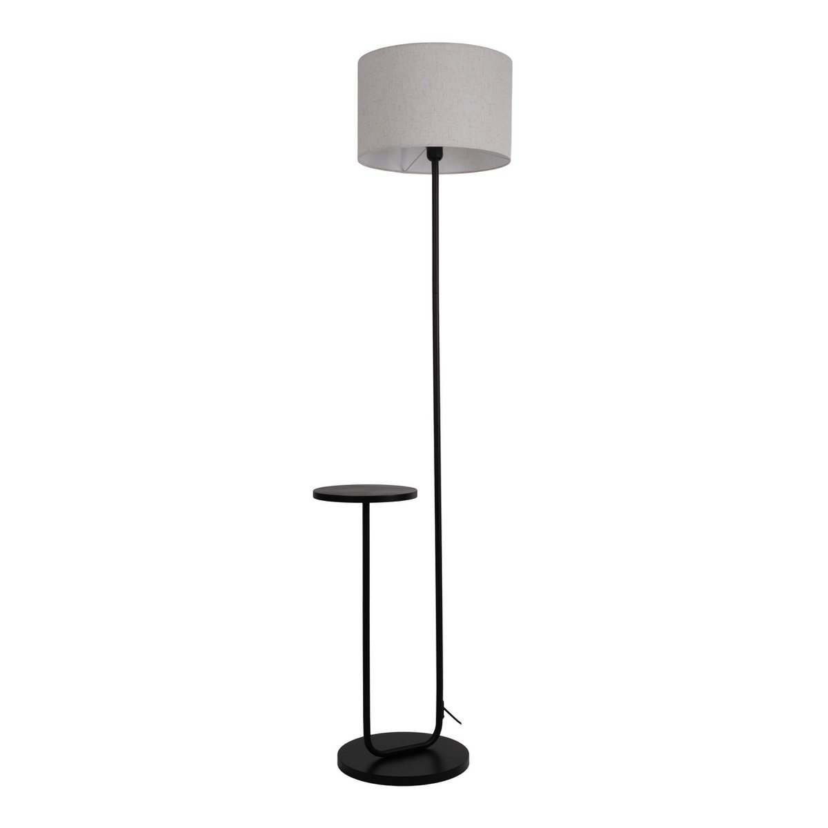 Näve Staande lamp met tafel - Zwart 157cm