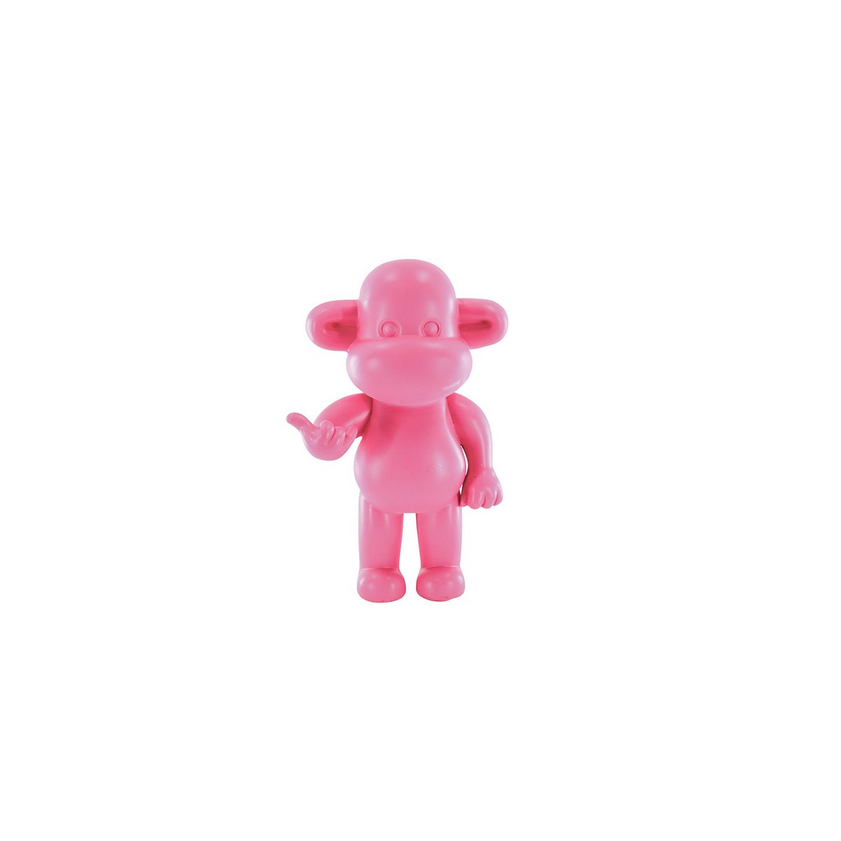 Legende-aap Ornament - polyresin - roze - 20,5x13,5x35cm