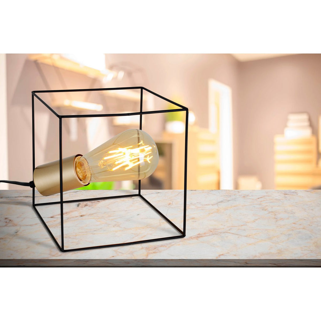 Näve Canto Tafellamp - Zwart/Goud 16cm