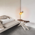Glazen wandlamp Libby - Amber E14 16cm