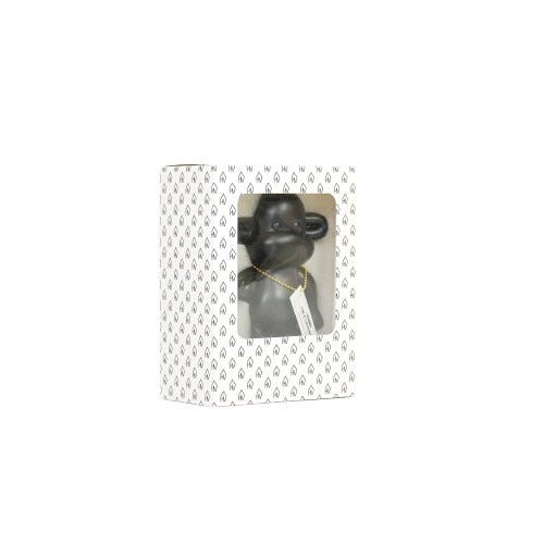 Legende Aapbeeldje Zwart - Polyresin 'Hang Losse' 11x7x19cm
