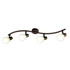 Näve Mestre 4-lichts LED-Wand- Plafondspot Bruin