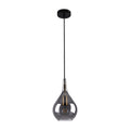 Näve Gota Hanglamp Zwart Rookglas Ø20cm