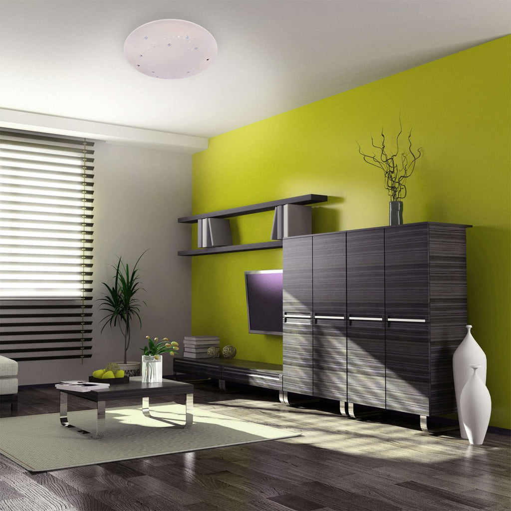 LED-plafondlamp Lissabon 61cm Wit Dimbaar
