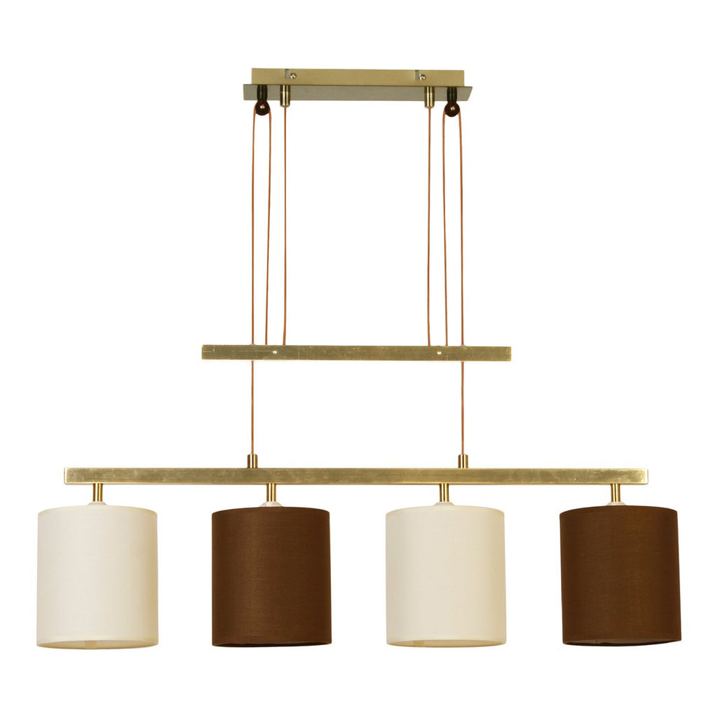 Näve Tilde Hanglamp 4-Lichts - Beige Bruin 86cm