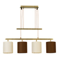 Näve Tilde Hanglamp 4-Lichts - Beige Bruin 86cm