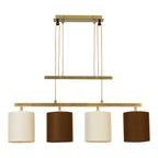 Näve Tilde Hanglamp 4-Lichts - Beige Bruin 86cm