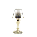 Gouden Kandelaar 12,5x25cm Glas