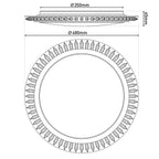 Näve Madison Plafondlamp Ø48cm Goud