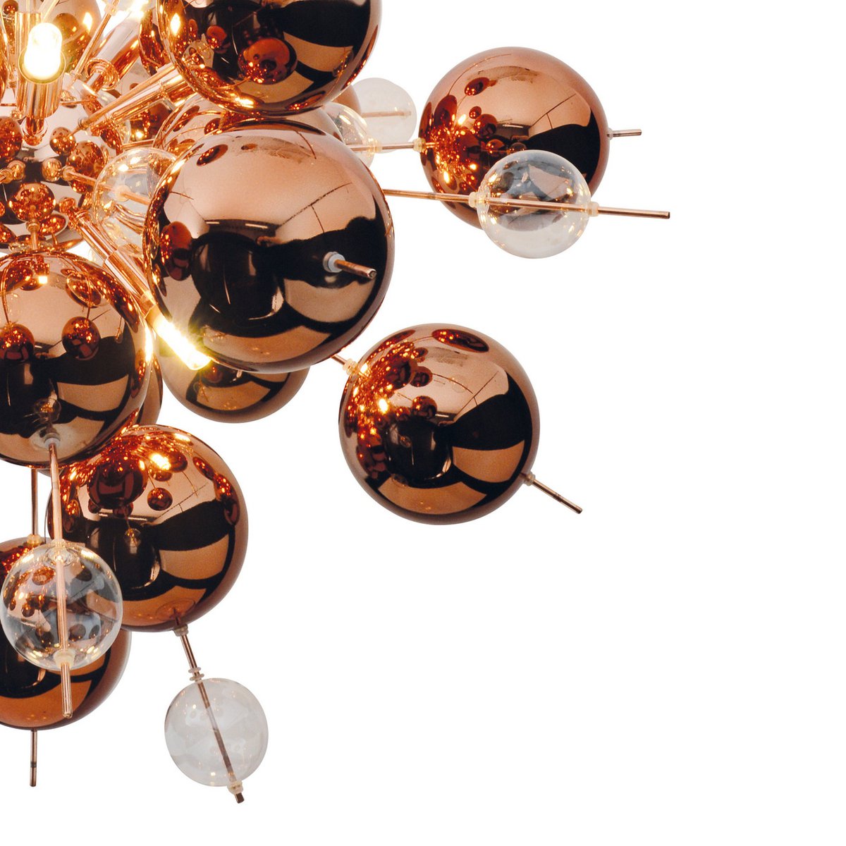Näve Hanglamp Explosie - Glas Metaal 65cm