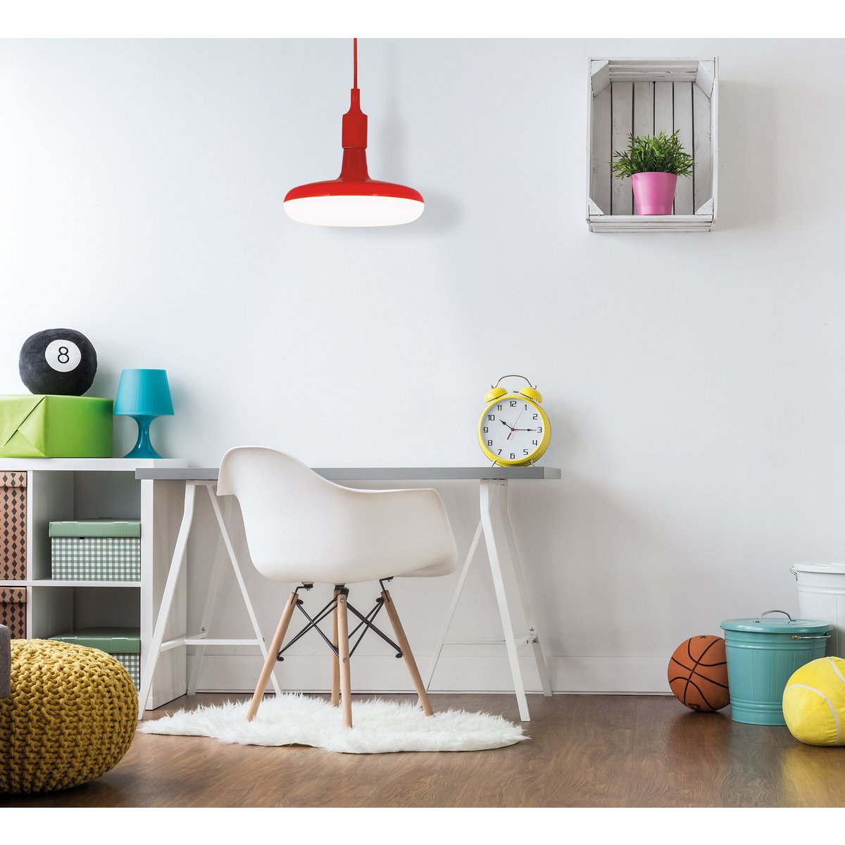Näve UFO Hanglamp LED - Rood 22cm