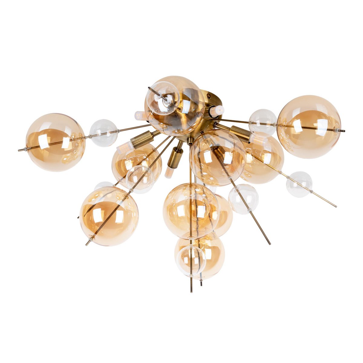 Plafondlamp Explosie Amber Ø57cm G9