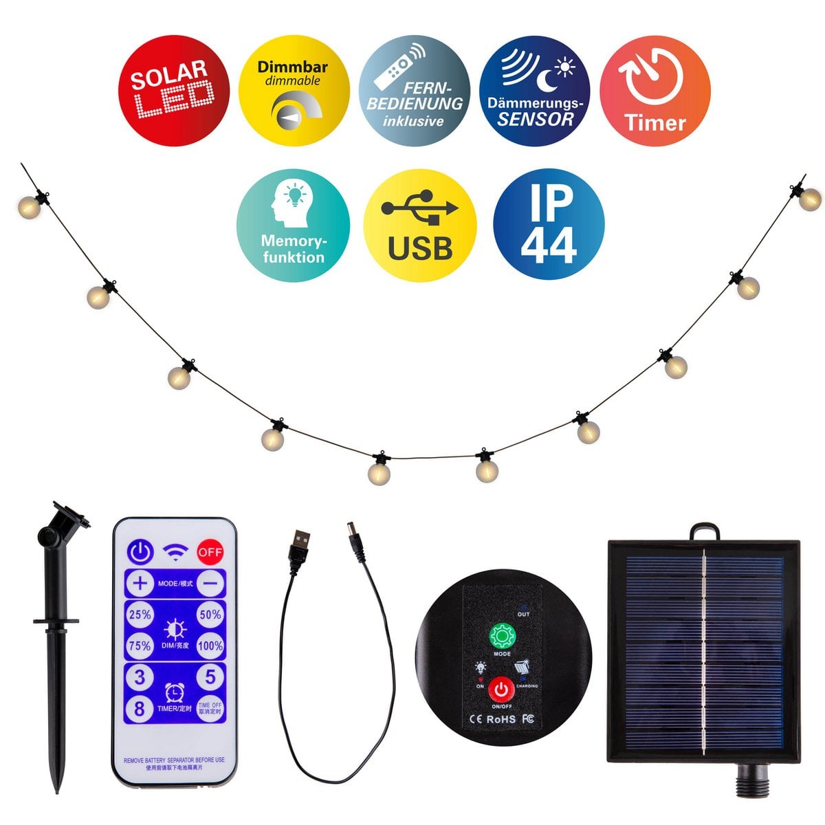 Näve Solar-10 Lichtketen WW 1000cm