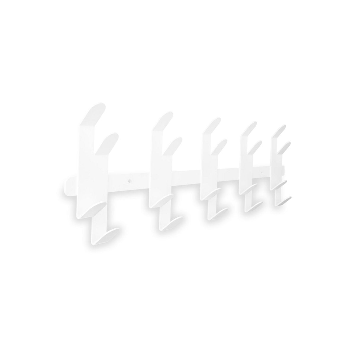 Gorillz Origami Wandkapstok - Wit - 20 Haken - Robuust Design