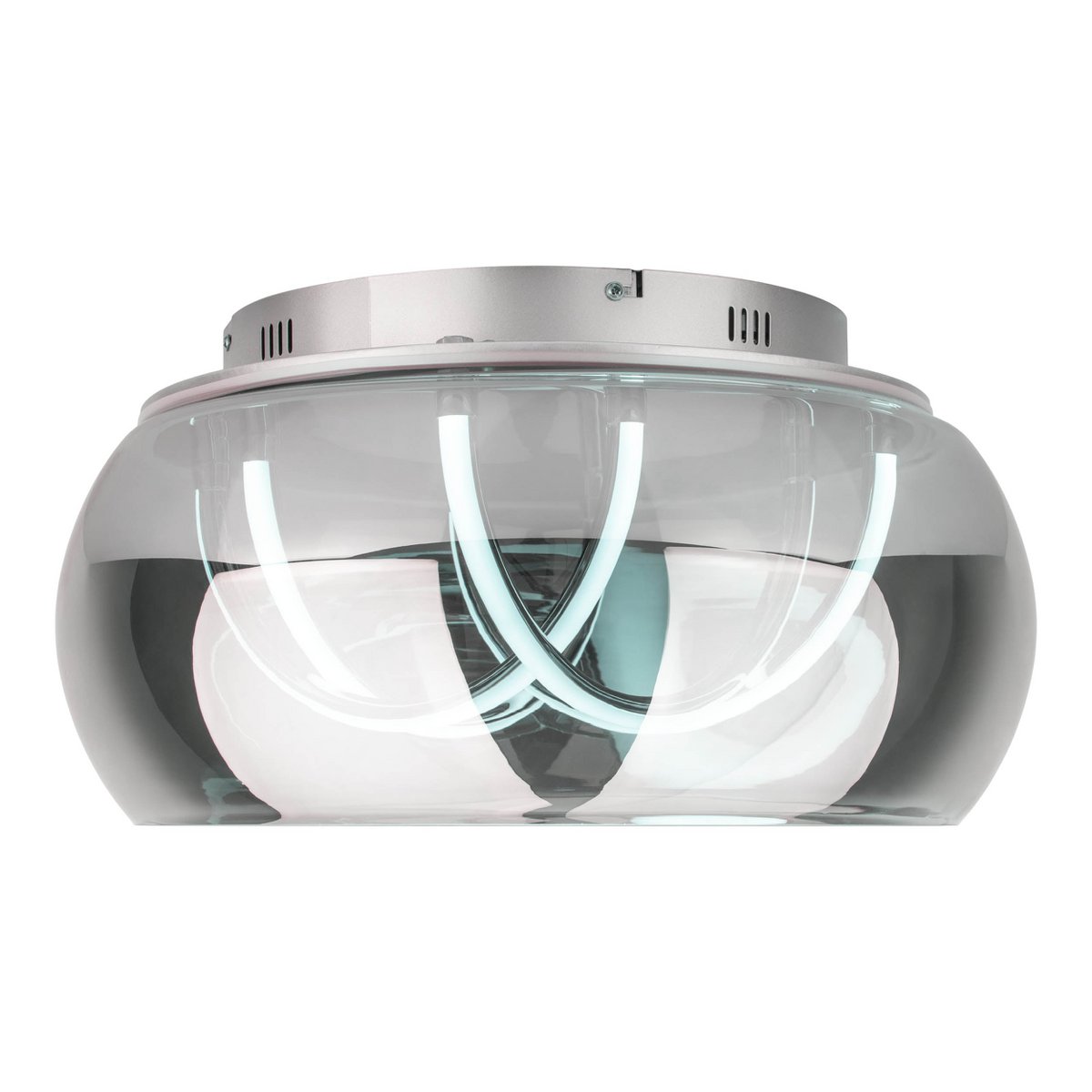Näve Malou LED Plafondlamp Ø45cm Rookglas
