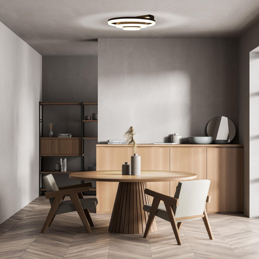 Näve Circulo LED Plafondlicht - Zwart Ø 60cm