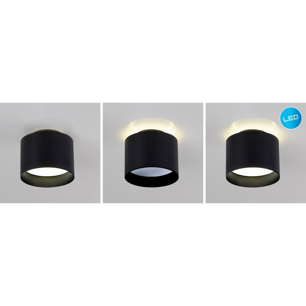 LED Spot Trios Ø10cm Zwart Metaal
