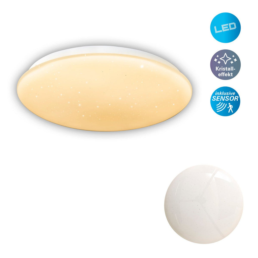 LED Plafondlamp Tempe - Kristaleffect Bewegingsmelder
